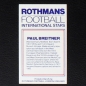 Preview: Paul Breitner Rothmans Card - Football International Stars 1984