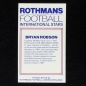 Preview: Bryan Robson Rothmans Card - Football International Stars 1984