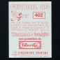 Preview: Hans Krankl Panini Sticker No. 402 - Futbol 83