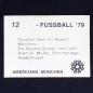 Preview: Gerd Müller Americana Sticker No. 12 - Fußball 79