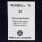 Preview: Klaus Augenthaler Americana Sticker No. 20 - Fußball 79