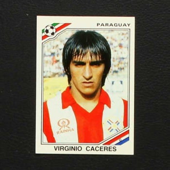 Mexico 86 No. 150 Panini sticker Virginio Caceres