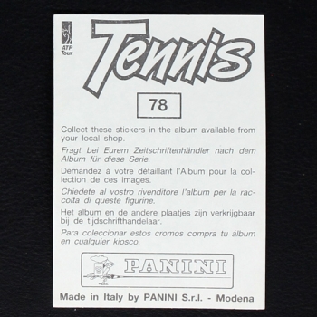 Brad Gilbert Panini Sticker Nr. 78 - Tennis