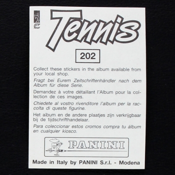 Yannick Noah Panini Sticker Nr. 202 - Tennis