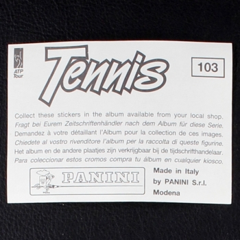 Ivan Lendl Panini Sticker No. 103 - Tennis