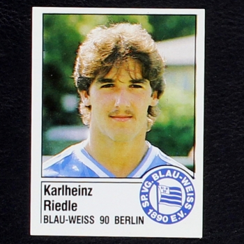 Karlheinz Riedle Panini Sticker Nr. 12 - Fußball 87