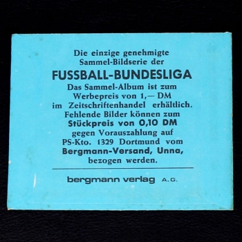 Unsere Fußballstars 1973 Bergmann Tüte