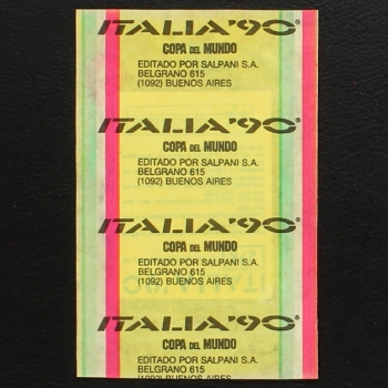 Italia 90 Panini Sticker Tüte - argentinische Version