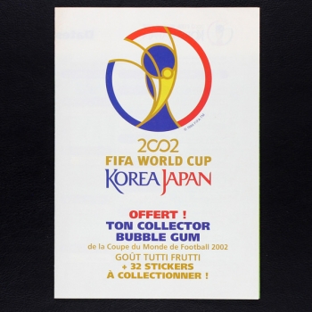 Korea Japan 2002 Sticker Folder komplett - Kaugummi Bilder