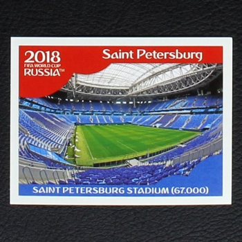 Saint Petersburg Stadium Panini Sticker No. 15 - Russia 2018