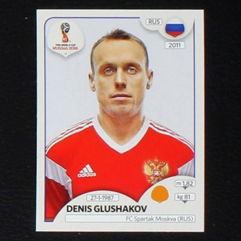 Glushakov Panini Sticker No. 42 - Russia 2018