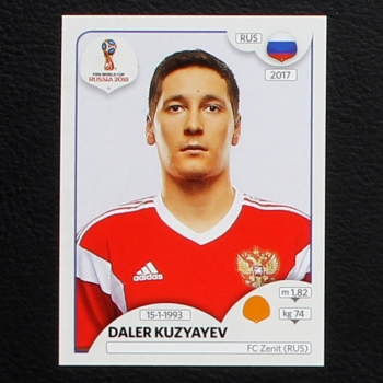Kuzyayev Panini Sticker No. 48 - Russia 2018
