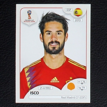 Isco Panini Sticker No. 143 - Russia 2018