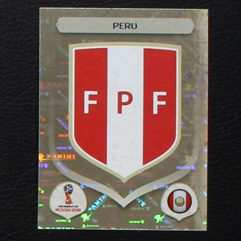 Wappen Peru Panini Sticker No. 232 - Russia 2018