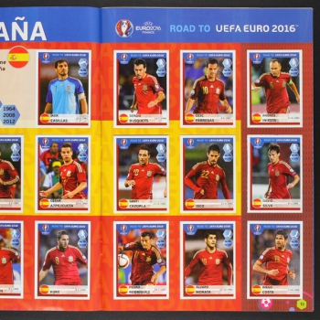 Road to Euro 2016 Panini Sticker Album komplett