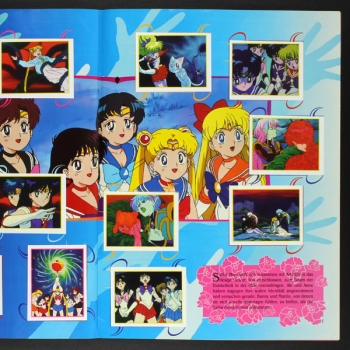 Sailor Moon Merlin Sticker Album komplett