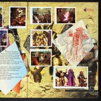 Power Ranger Film Merlin sticker album complete