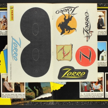 Zorro Panini Sticker Album komplett mit Maske