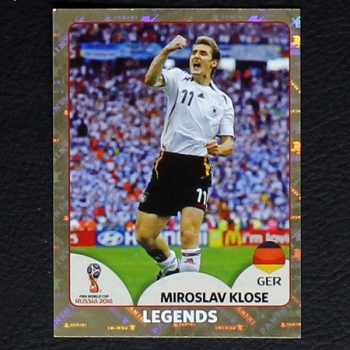 Mirolsav Klose Panini Sticker No. 681 - Russia 2018