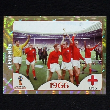 England 1966 Panini Sticker No. 677 - Russia 2018
