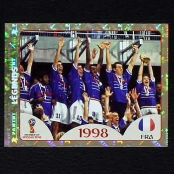 France 1998 Panini Sticker No. 678 - Russia 2018