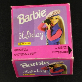 Barbie Holiday Panini Box mit 50 Sticker Tüten