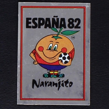 Espana 82 No. 003 Panini sticker Naranjito badge