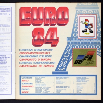 Euro 84 Panini Sticker Album komplett