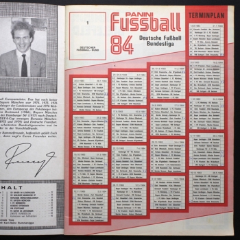 Fußball 84 Panini album with stickers