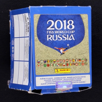 Russia 2018 Panini Box mit 50 Sticker Tüten - Spanien Version
