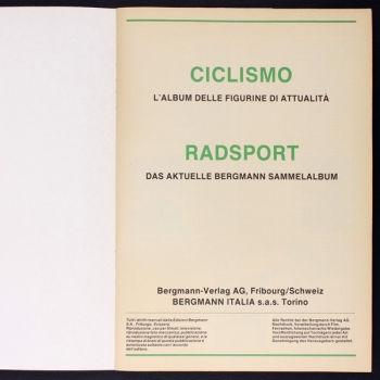 Ciclismo - Radsport Bergmann sticker album complete