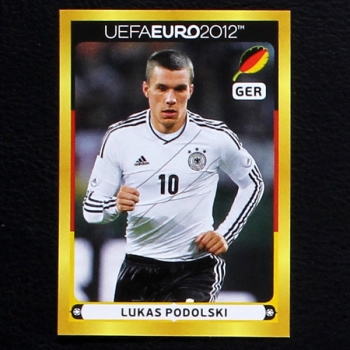 Lukas Podolski Panini McDonalds Sticker No. D12- Euro 2012