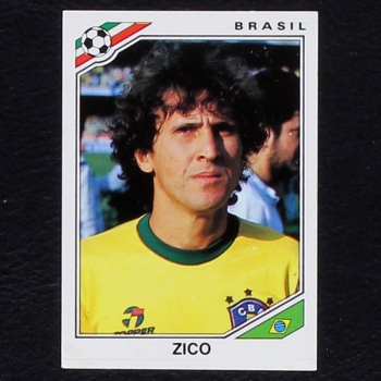 Mexico 86 No. 250 Panini sticker Zico - Buitoni Version