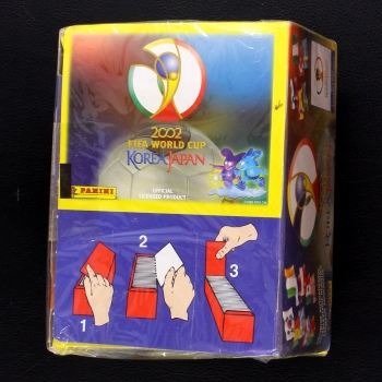 Korea Japan 2002 Panini Box mit 100 Sticker Tüten - EU Version