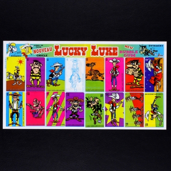 Lucky Luke Sticker Folder - Kaugummi Bilder