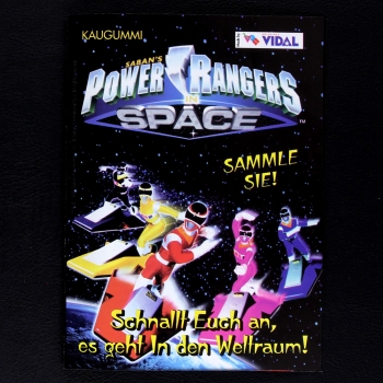 Power Ranger Space Kuroczik Sticker Folder - Kaugummi Bilder