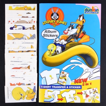 Looney Tunes dunkin Sticker Folder - Kaugummi Bilder