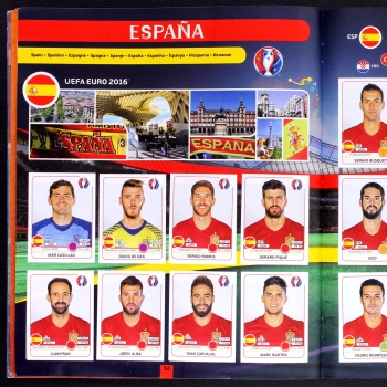Euro 2016 Panini Sticker Album komplett + extra