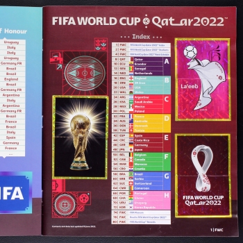 Qatar 2022 Panini Sticker Album komplett