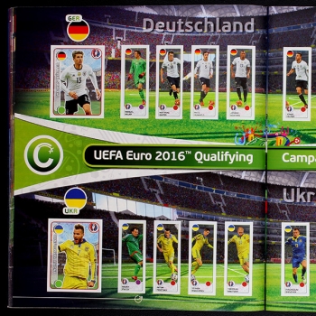 Euro 2016 Panini Sticker Album komplett