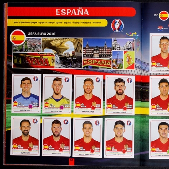 Euro 2016 Panini Sticker Album komplett