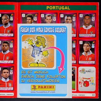 Euro 2012 Panini sticker album complete