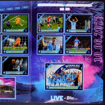 Champions League 2022 Live Topps Sticker Album komplett