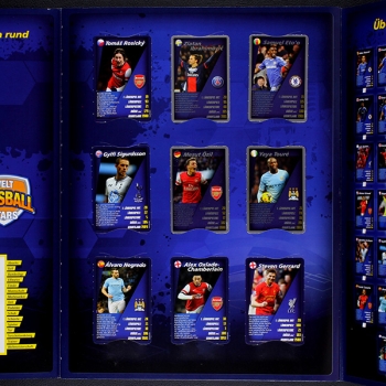 Preview: Fußball Stars Real Cards Album komplett