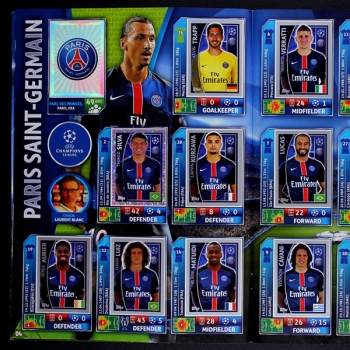 Preview: Champions League 2015 Topps Sticker Album komplett