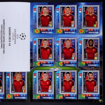 Champions League 2015 Topps Sticker Album komplett