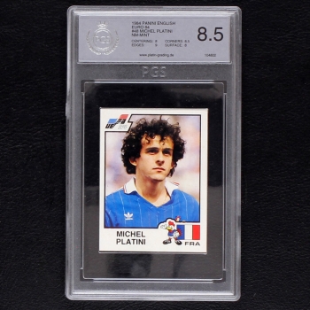 Michel Platini Euro 84 Panini Sticker No. 48 - PGS 8.5