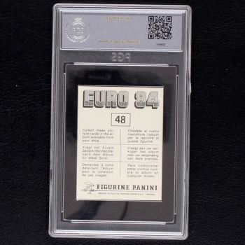Preview: Michel Platini Euro 84 Panini Sticker No. 48 - PGS 8.5
