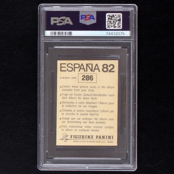 Preview: Michel Platini Espana 82 Panini Sticker No. 286 - PSA 8