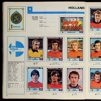 Argentina 78 Panini Sticker Album komplett - Fotboll VM Version
